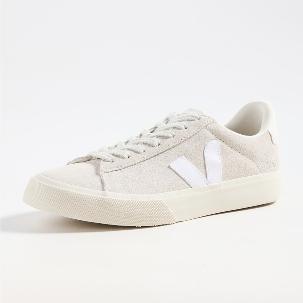 VEJA Campo Suede Sneakers, Natural White, Size US10/EUR43